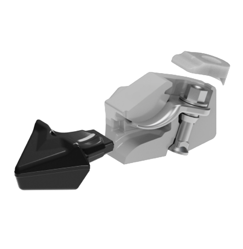 Bateman orange peel grapple replaceable tips